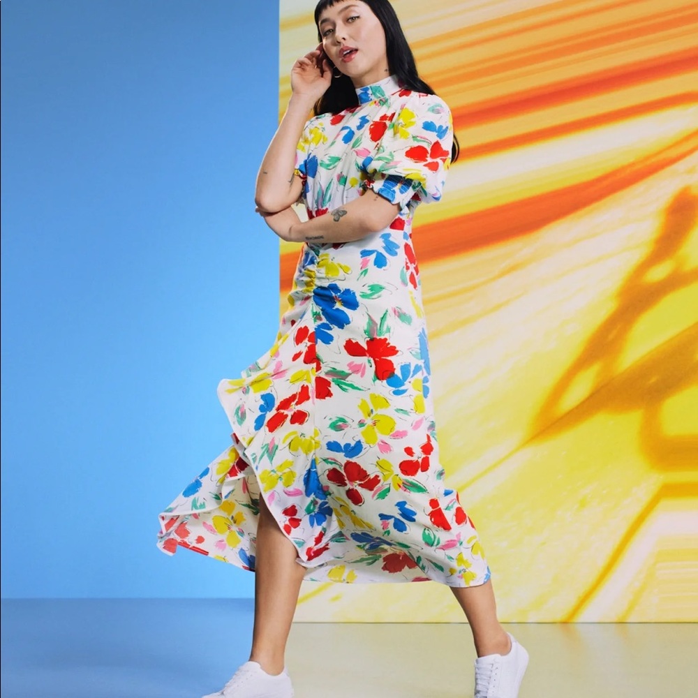 Rixo for Target floral ruffle dress